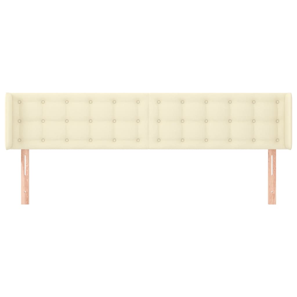 Tête de lit avec oreilles Crème 183x16x78/88 cm Similicuir - XIOS