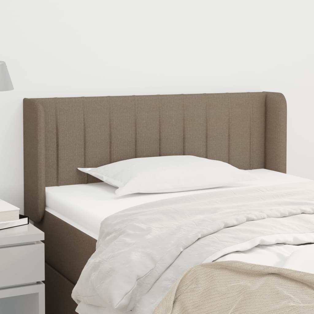 Tête de lit avec oreilles Taupe 83x16x78/88 cm Tissu - XIOS