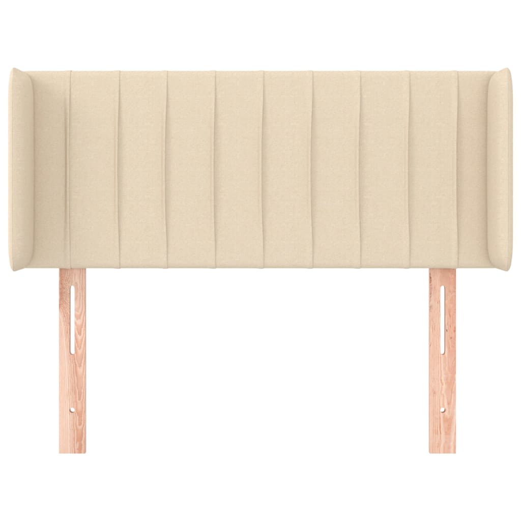 Tête de lit avec oreilles Crème 83x16x78/88 cm Tissu - XIOS