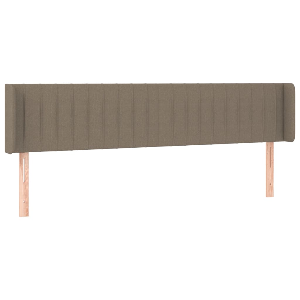 Tête de lit avec oreilles Taupe 183x16x78/88 cm Tissu - XIOS
