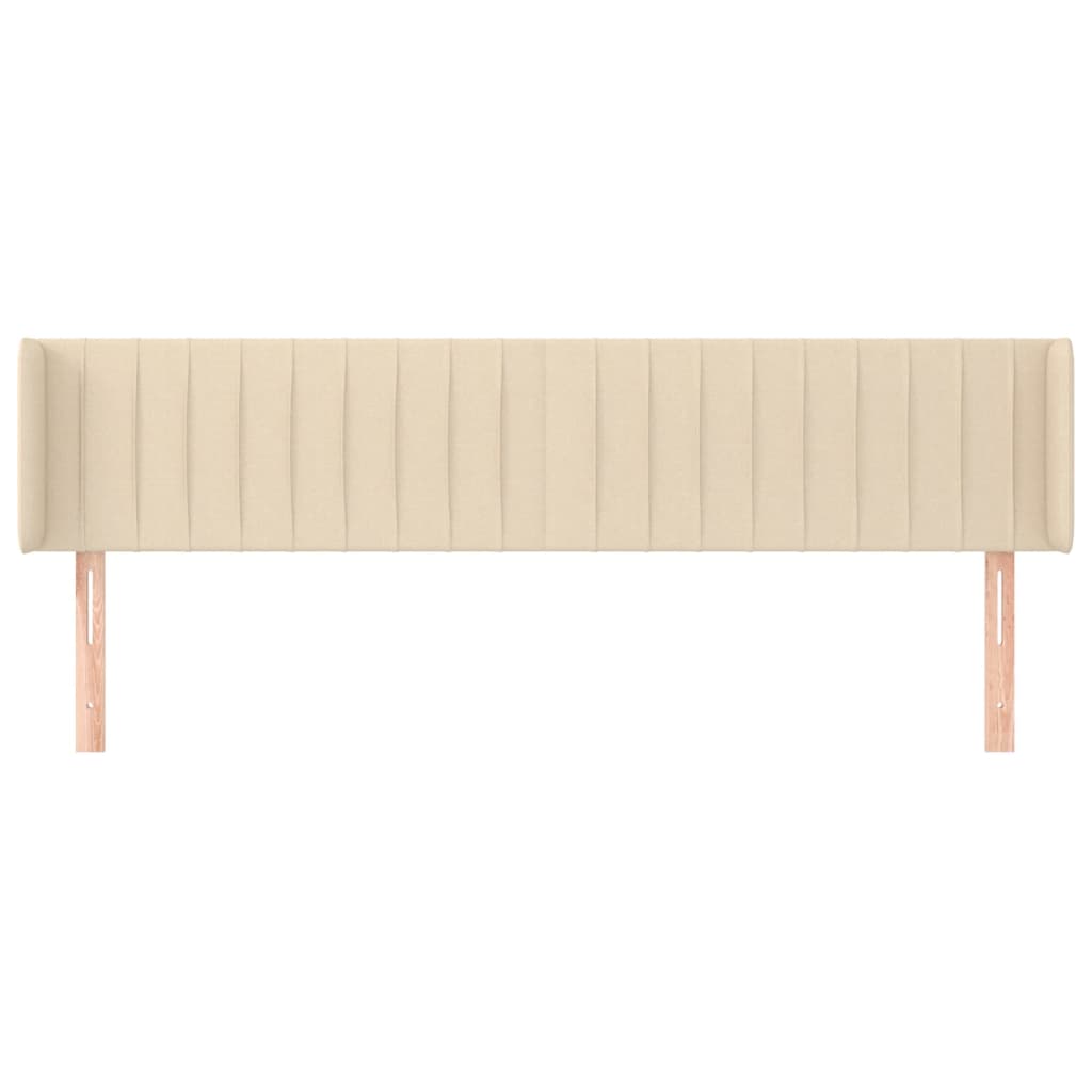 Tête de lit avec oreilles Crème 203x16x78/88 cm Tissu - XIOS