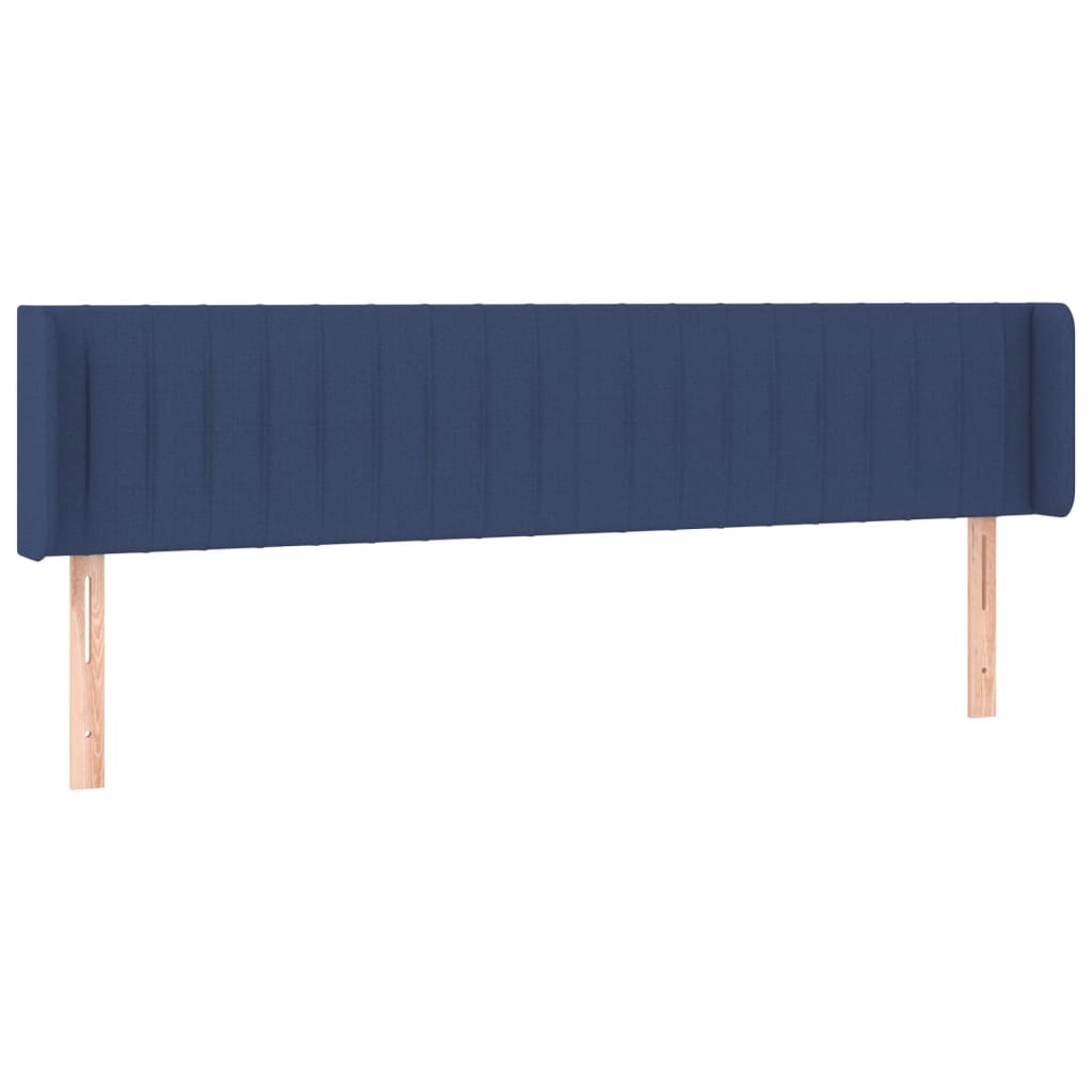 Tête de lit avec oreilles Bleu 203x16x78/88 cm Tissu - XIOS