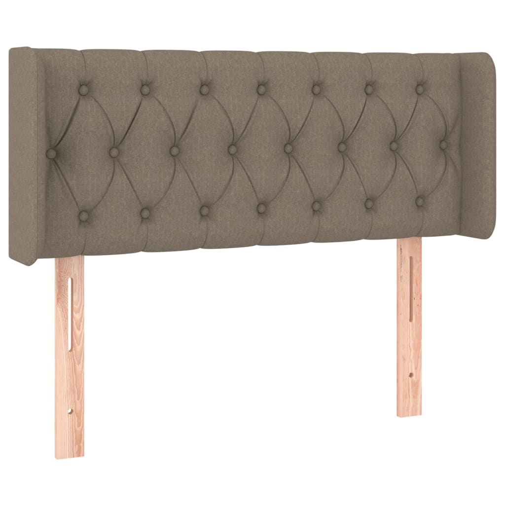 Tête de lit avec oreilles Taupe 103x16x78/88 cm Tissu - XIOS