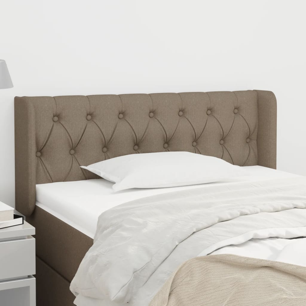 Tête de lit avec oreilles Taupe 103x16x78/88 cm Tissu - XIOS