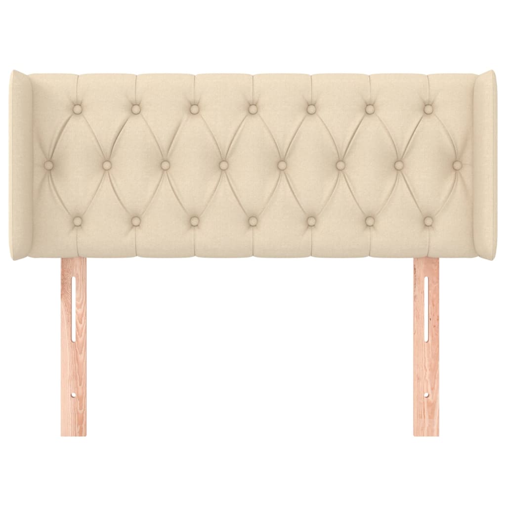 Tête de lit avec oreilles Crème 103x16x78/88 cm Tissu - XIOS
