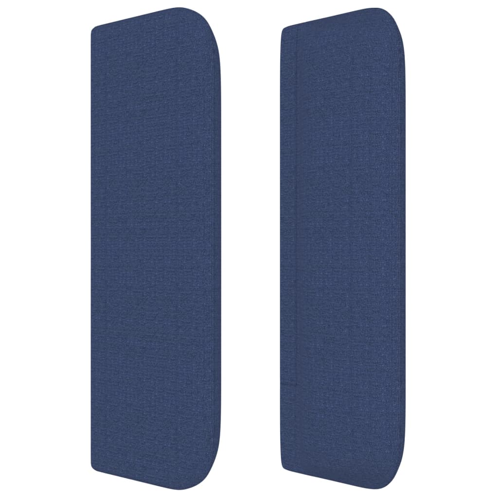 Tête de lit avec oreilles Bleu 163x16x78/88 cm Tissu - XIOS