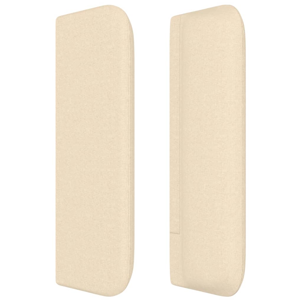 Tête de lit avec oreilles Crème 183x16x78/88 cm Tissu - XIOS