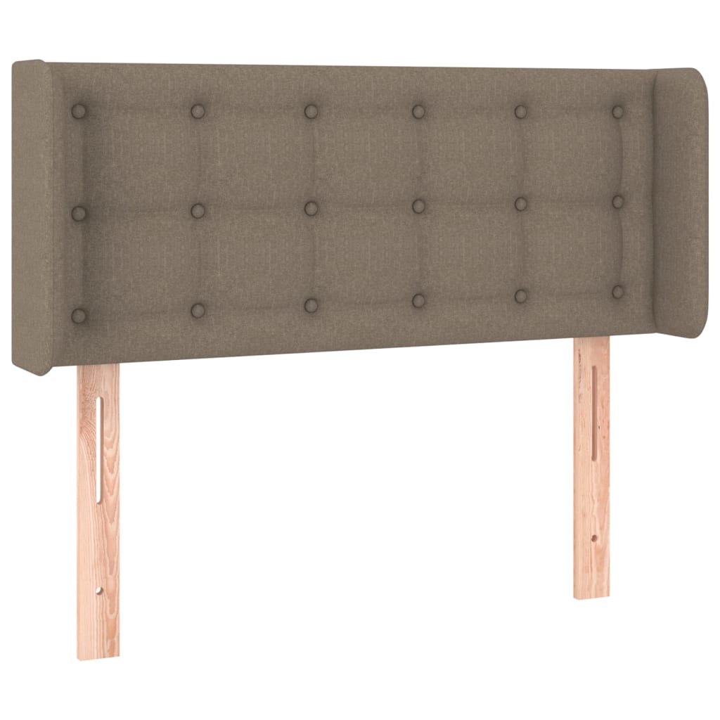 Tête de lit avec oreilles Taupe 93x16x78/88 cm Tissu - XIOS