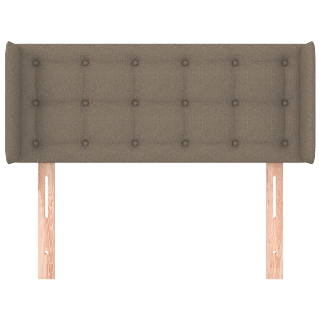 Tête de lit avec oreilles Taupe 93x16x78/88 cm Tissu - XIOS