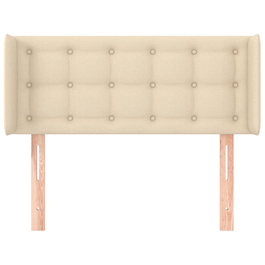 Tête de lit avec oreilles Crème 103x16x78/88 cm Tissu - XIOS
