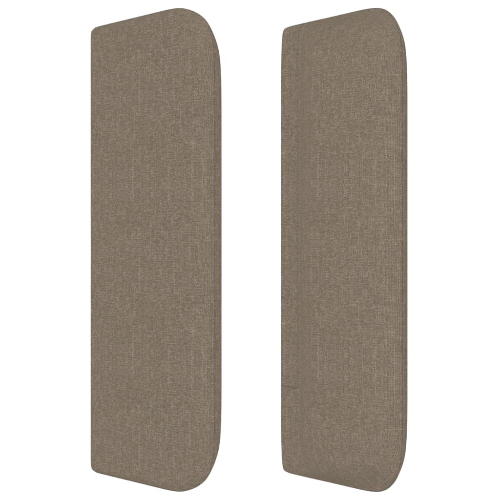 Tête de lit avec oreilles Taupe 183x16x78/88 cm Tissu - XIOS