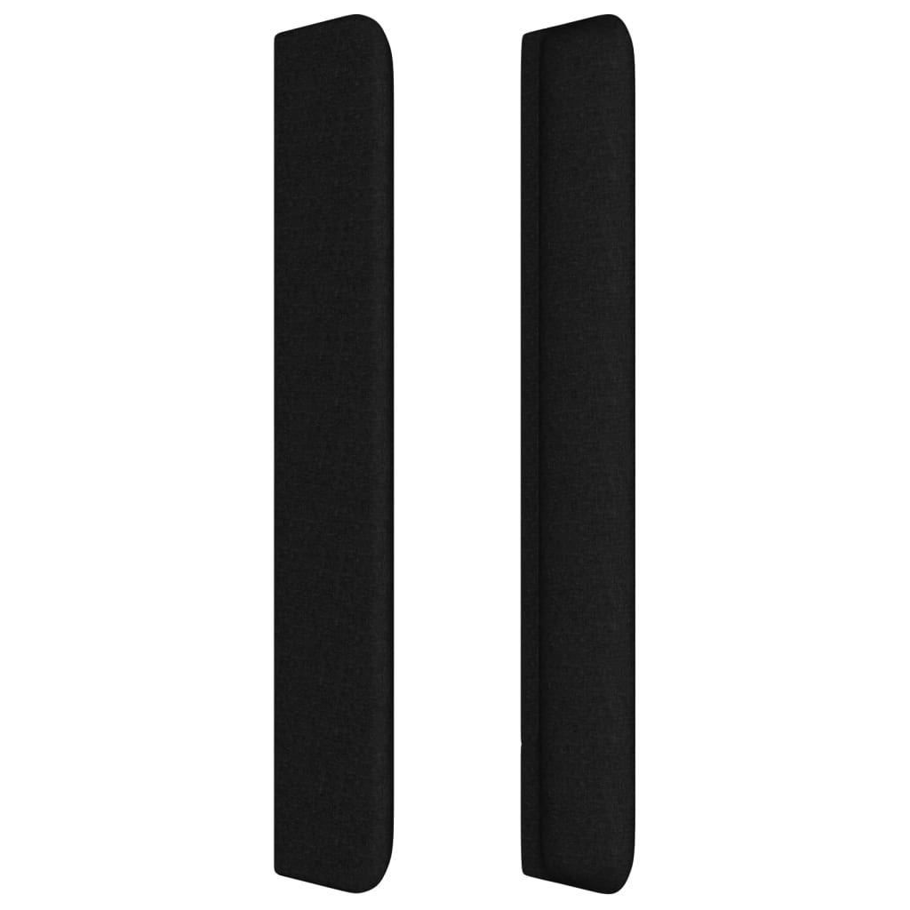 Tête de lit avec oreilles Noir 147x16x118/128 cm Tissu - XIOS