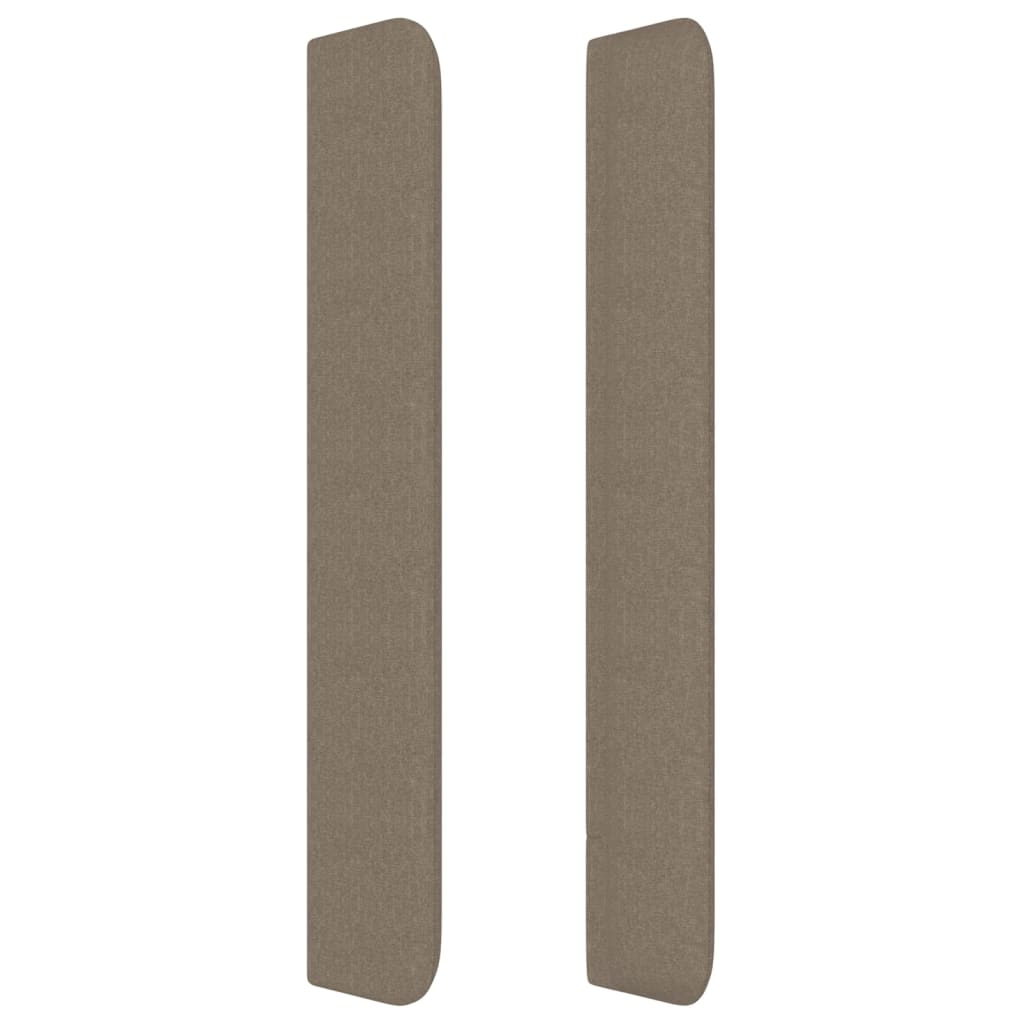 Tête de lit avec oreilles Taupe 147x16x118/128 cm Tissu - XIOS