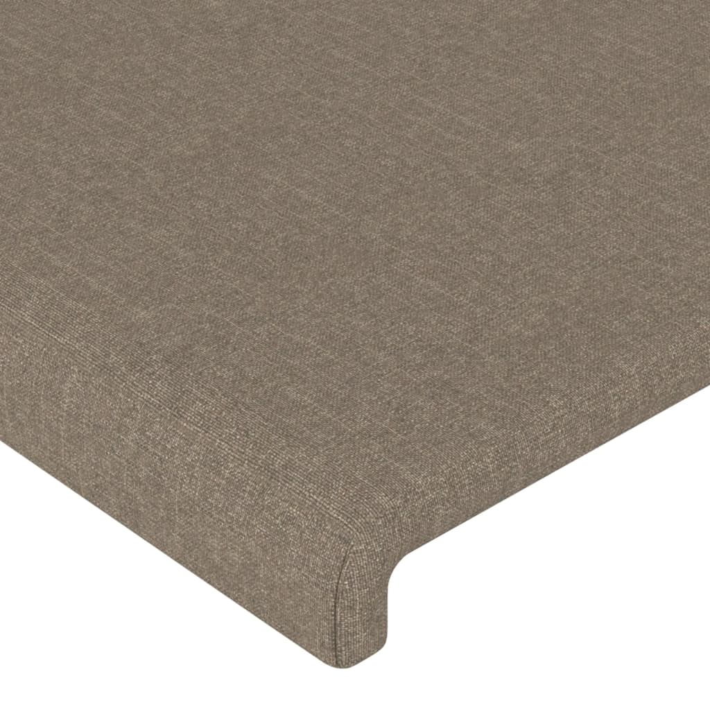 Tête de lit avec oreilles Taupe 183x16x118/128 cm Tissu - XIOS