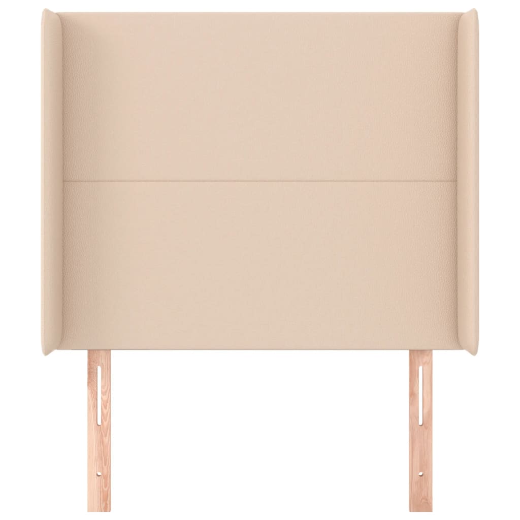 Tête de lit avec oreilles Cappuccino 83x16x118/128cm Similicuir - XIOS