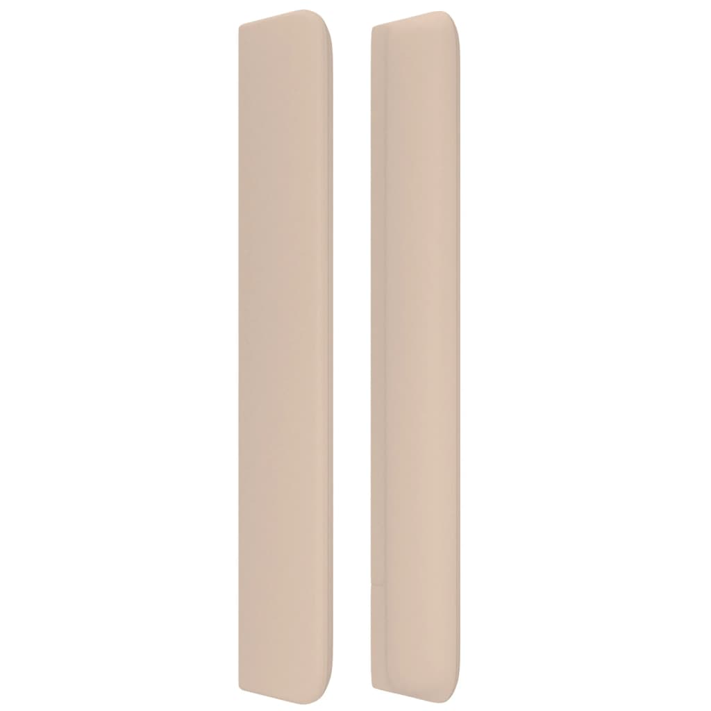 Tête de lit avec oreilles Cappuccino 83x16x118/128cm Similicuir - XIOS