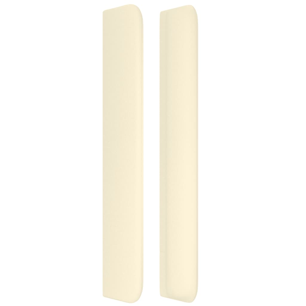Tête de lit avec oreilles Crème 147x16x118/128 cm Similicuir - XIOS
