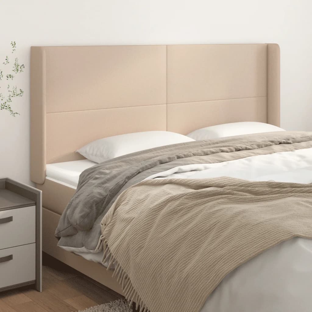 Tête de lit avec oreilles Cappuccino 163x16x118/128 cm - XIOS