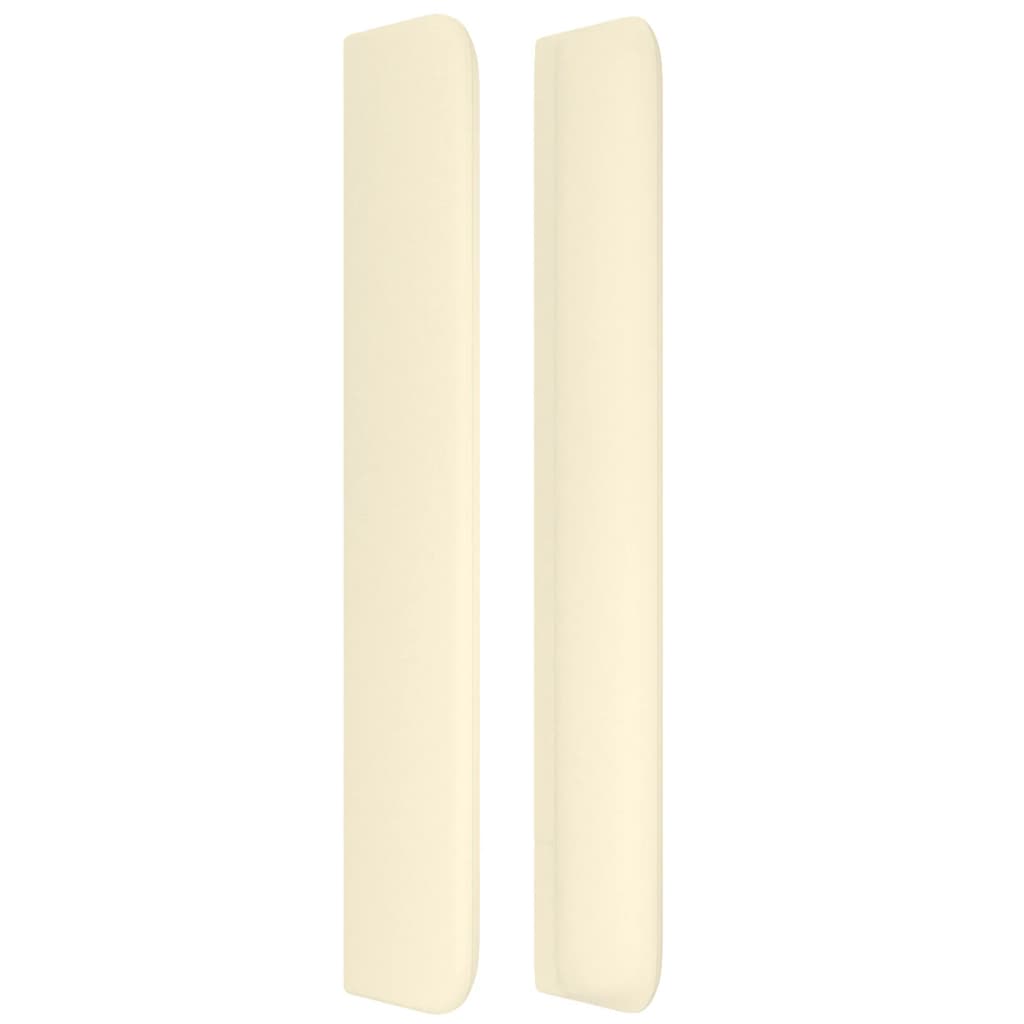 Tête de lit avec oreilles Crème 183x16x118/128 cm Similicuir - XIOS