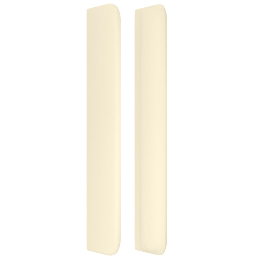 Tête de lit avec oreilles Crème 203x16x118/128 cm Similicuir - XIOS