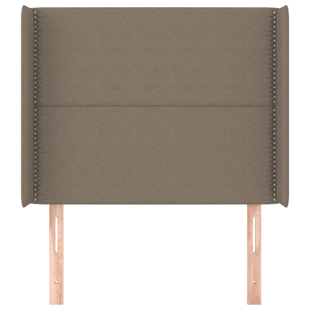 Tête de lit avec oreilles Taupe 93x16x118/128 cm Tissu - XIOS
