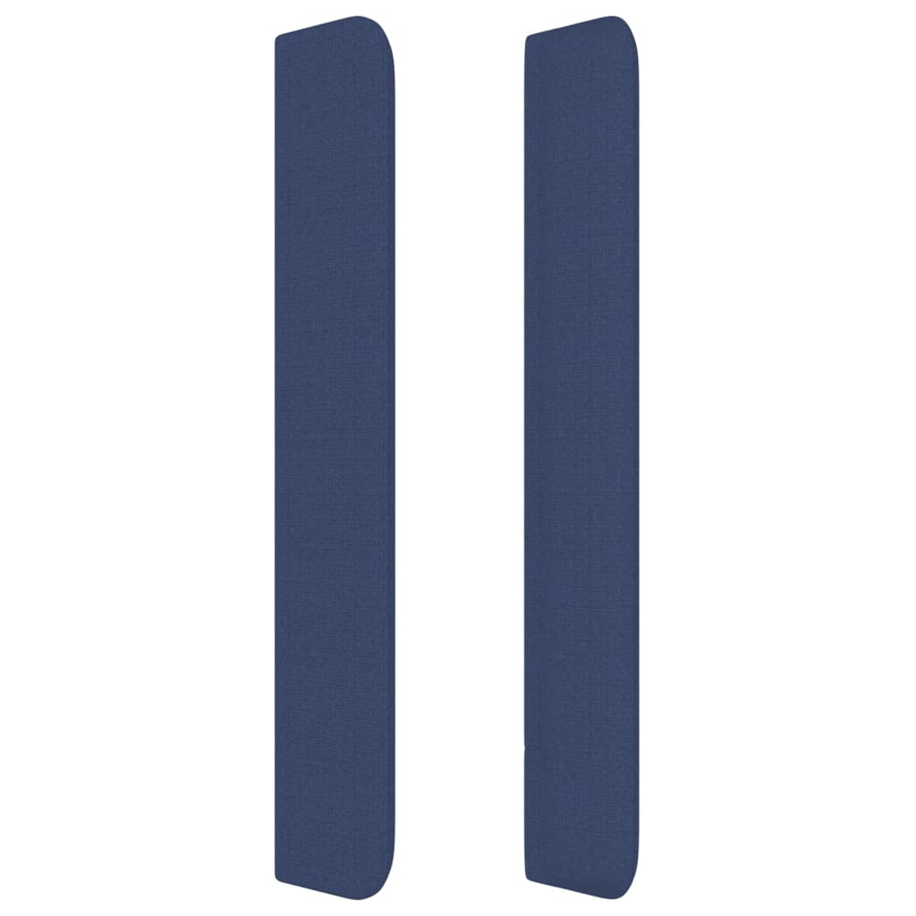 Tête de lit avec oreilles Bleu 203x16x118/128 cm Tissu - XIOS