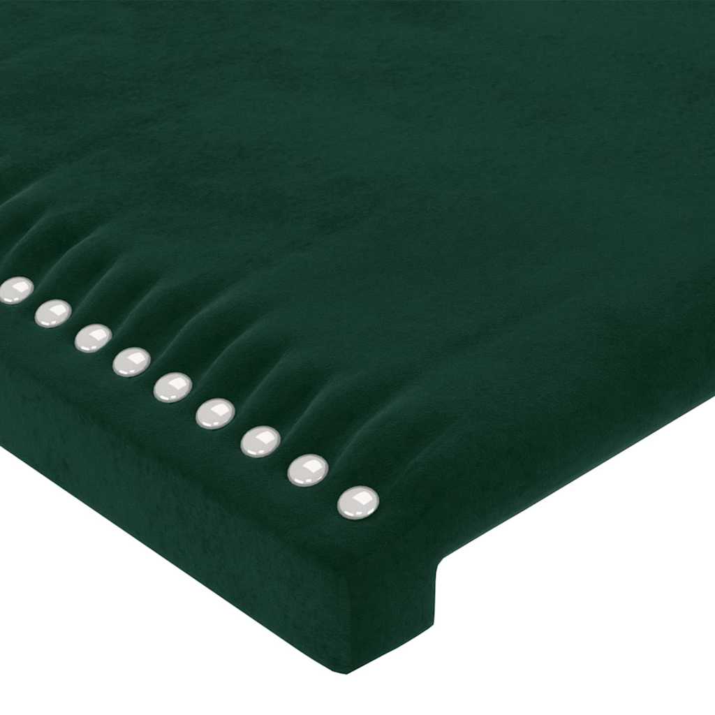 Tête de lit avec oreilles Vert foncé 103x16x118/128 cm Velours - XIOS