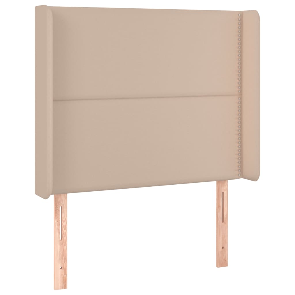 Tête de lit avec oreilles Cappuccino 93x16x118/128cm Similicuir - XIOS