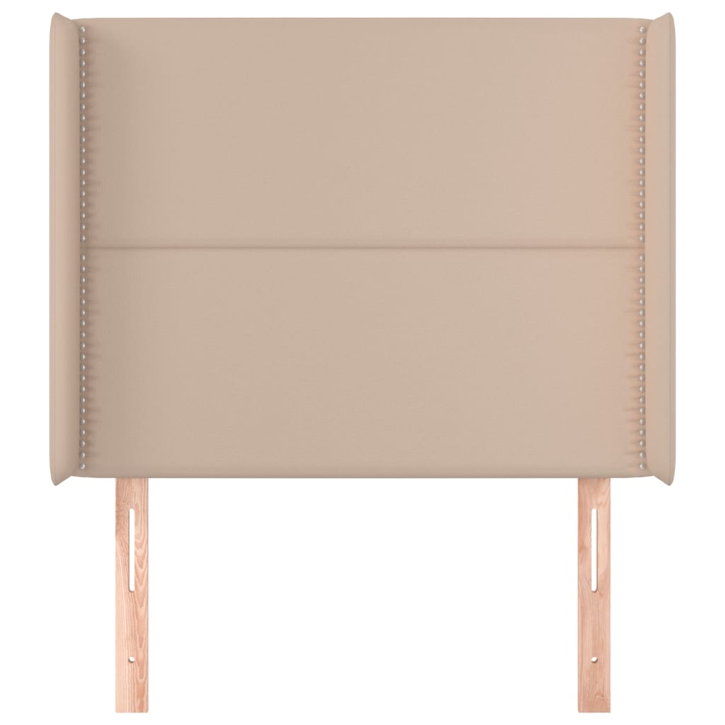 Tête de lit avec oreilles Cappuccino 93x16x118/128cm Similicuir - XIOS