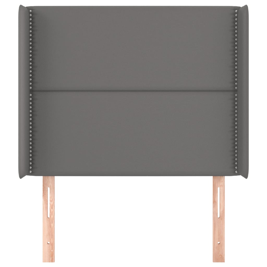 Tête de lit avec oreilles Gris 103x16x118/128 cm Similicuir - XIOS