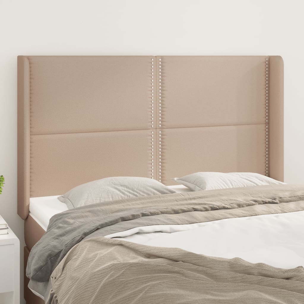 Tête de lit avec oreilles Cappuccino 147x16x118/128 cm - XIOS