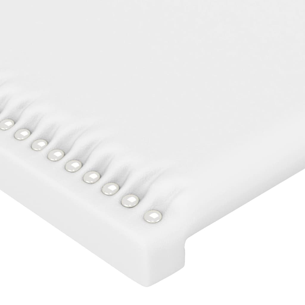 Tête de lit avec oreilles Blanc 183x16x118/128 cm Similicuir - XIOS