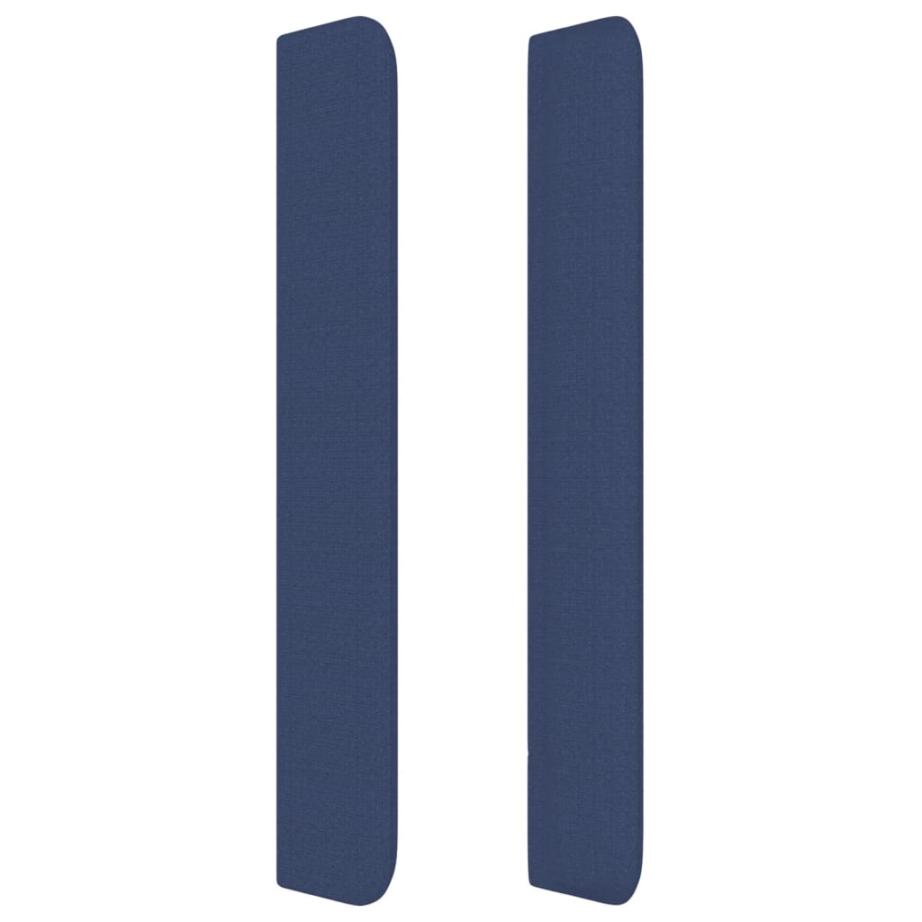 Tête de lit avec oreilles Bleu 203x16x118/128 cm Tissu - XIOS