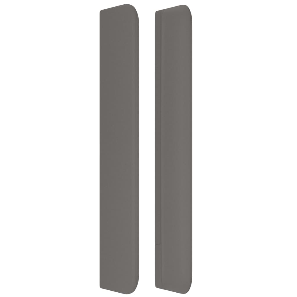 Tête de lit avec oreilles Gris 93x16x118/128 cm Similicuir - XIOS