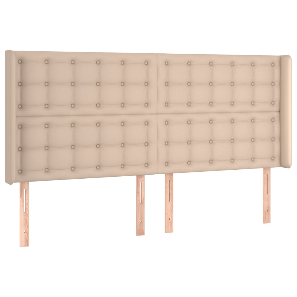 Tête de lit avec oreilles Cappuccino 163x16x118/128 cm - XIOS