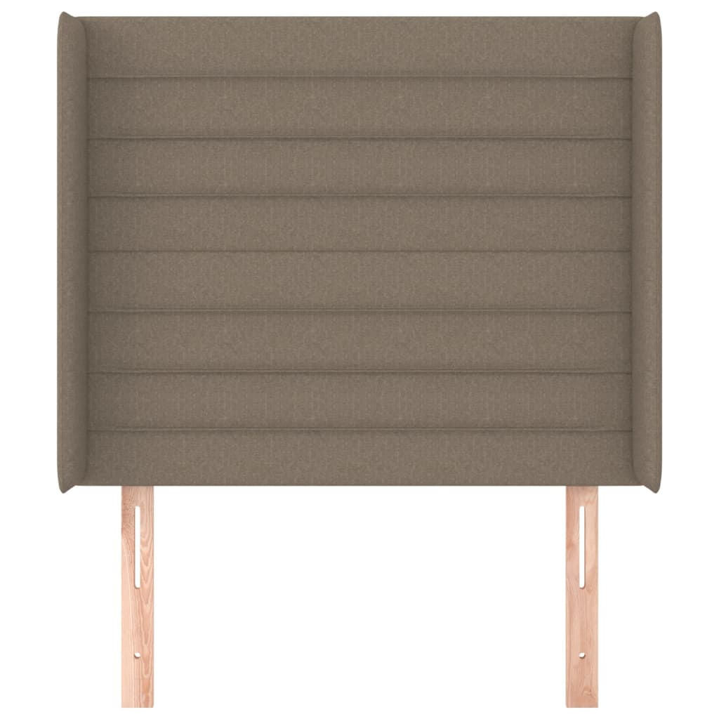 Tête de lit avec oreilles Taupe 103x16x118/128 cm Tissu - XIOS