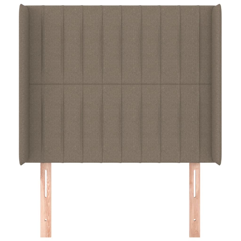 Tête de lit avec oreilles Taupe 83x16x118/128 cm Tissu - XIOS
