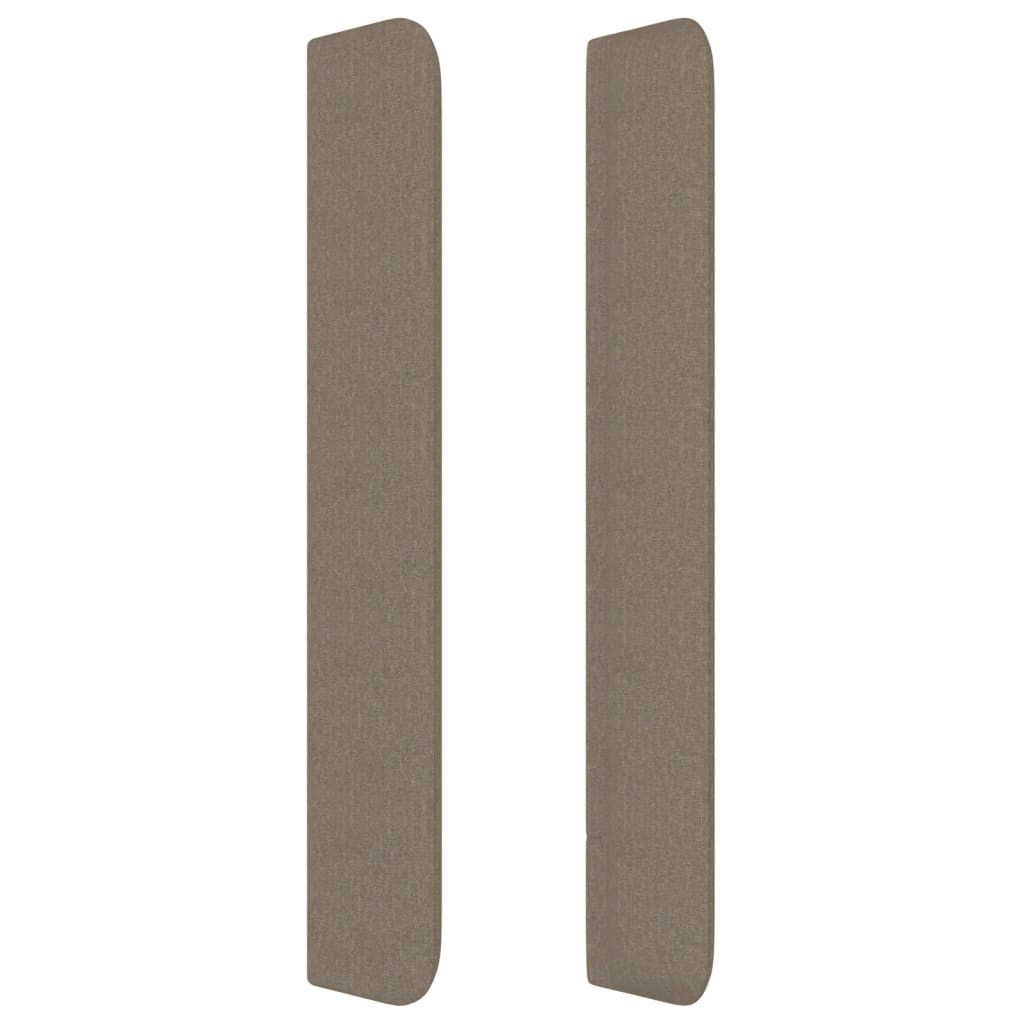 Tête de lit avec oreilles Taupe 183x16x118/128 cm Tissu - XIOS