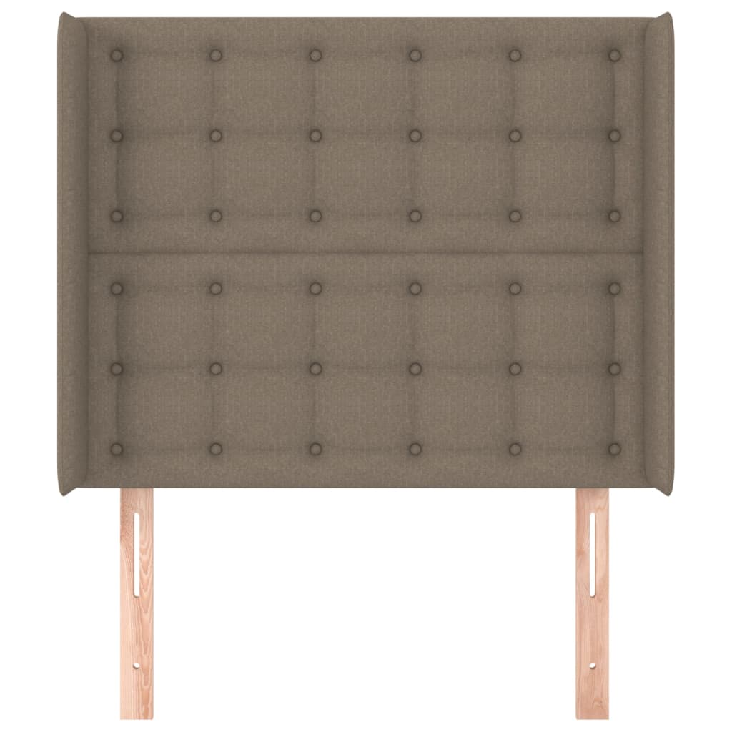 Tête de lit avec oreilles Taupe 83x16x118/128 cm Tissu - XIOS