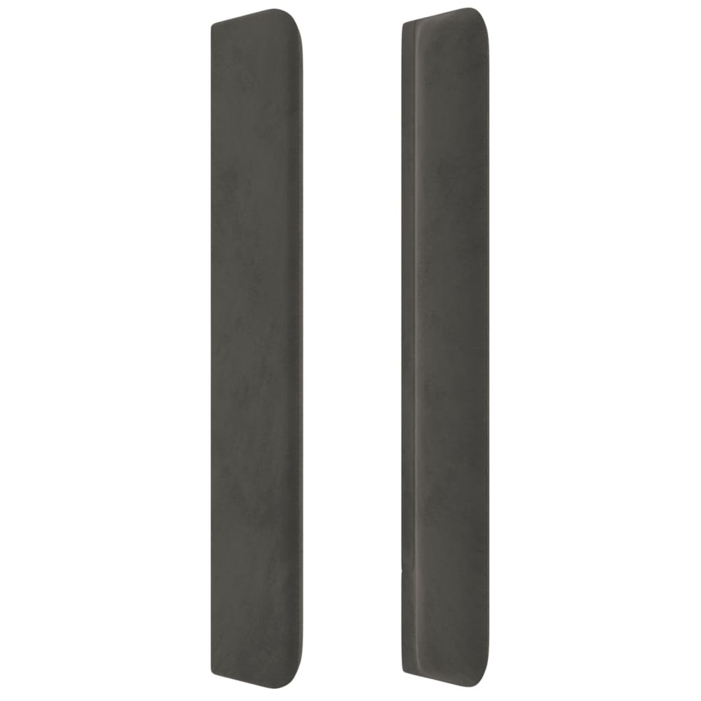 Tête de lit avec oreilles Gris foncé 103x16x118/128 cm Velours - XIOS