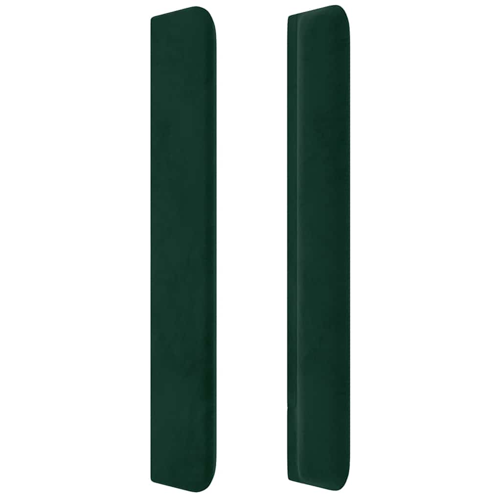 Tête de lit avec oreilles Vert foncé 103x16x118/128 cm Velours - XIOS