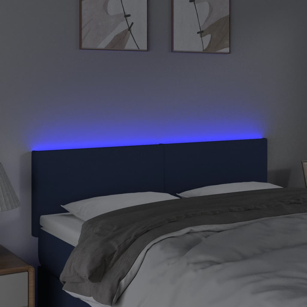 Tête de lit à LED Crème 144x5x78/88 cm Tissu - XIOS