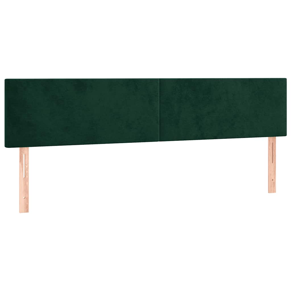 Tête de lit à LED Vert foncé 180x5x78/88 cm Velours - XIOS