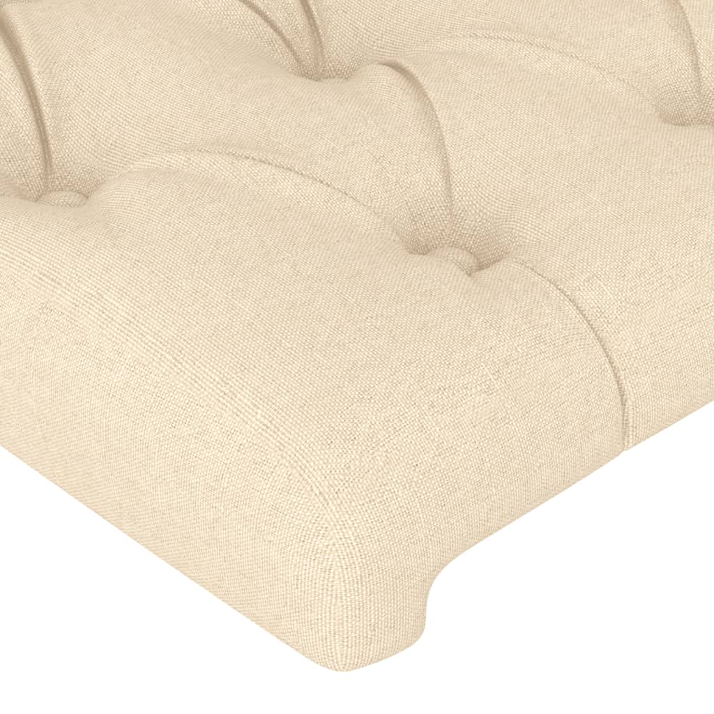 Tête de lit à LED Crème 144x7x78/88 cm Tissu - XIOS