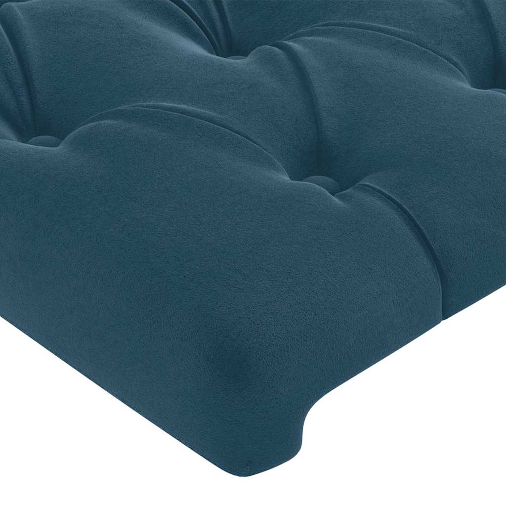 Tête de lit à LED Bleu foncé 144x7x78/88 cm Velours - XIOS