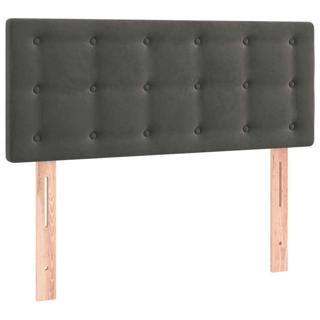 Tête de lit à LED Gris foncé 100x5x78/88 cm Velours - XIOS