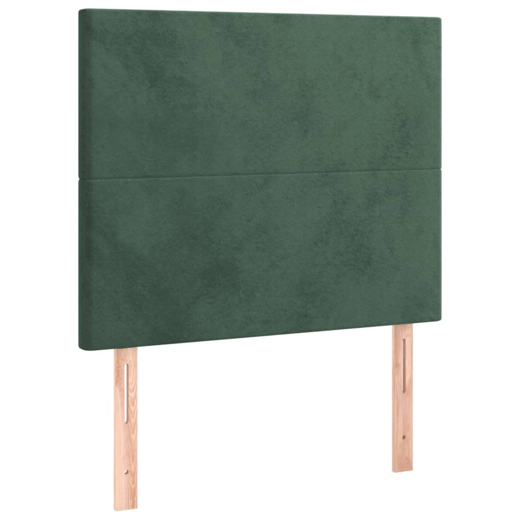 Tête de lit à LED Vert foncé 80x5x118/128 cm Velours - XIOS