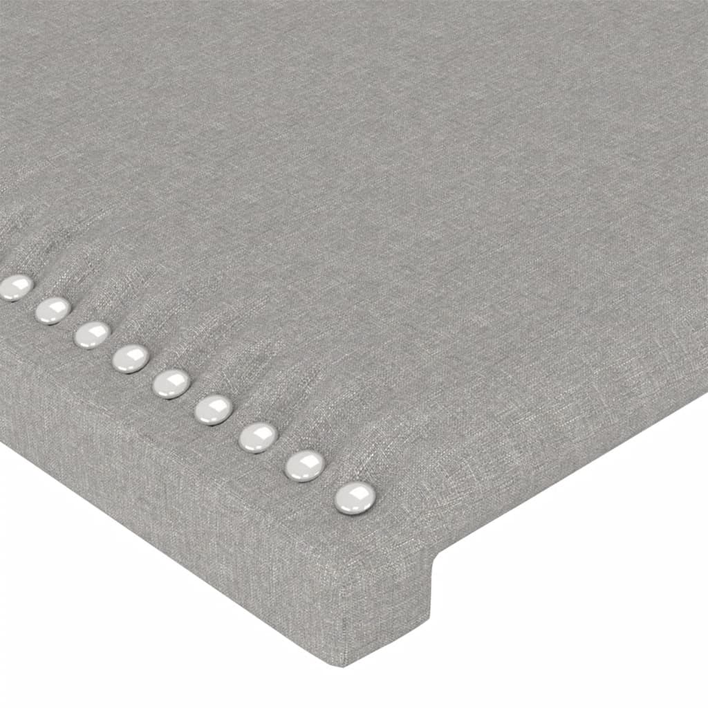 Tête de lit à LED Gris clair 90x5x118/128 cm Tissu - XIOS
