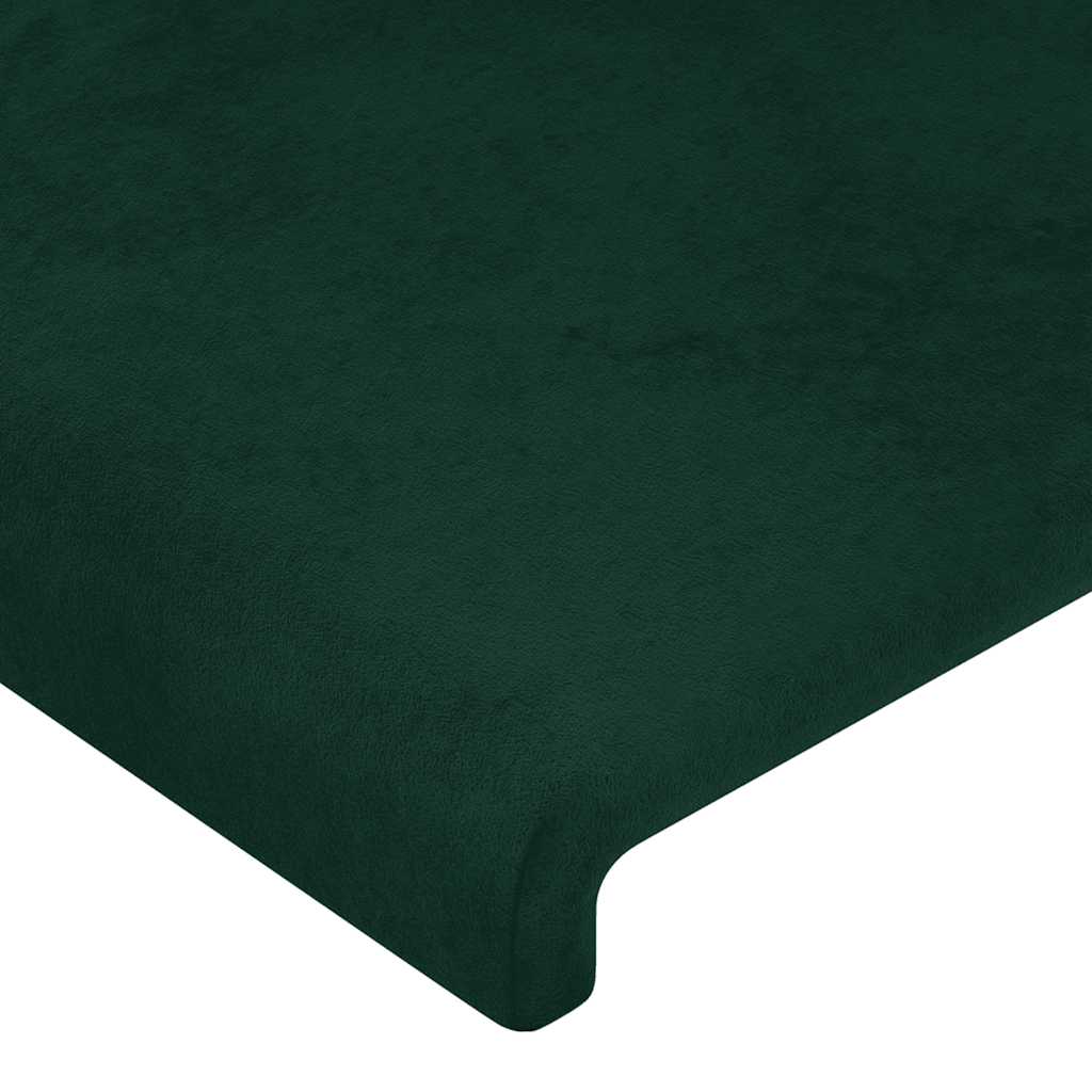 Tête de lit à LED Vert foncé 183x16x78/88 cm Velours - XIOS