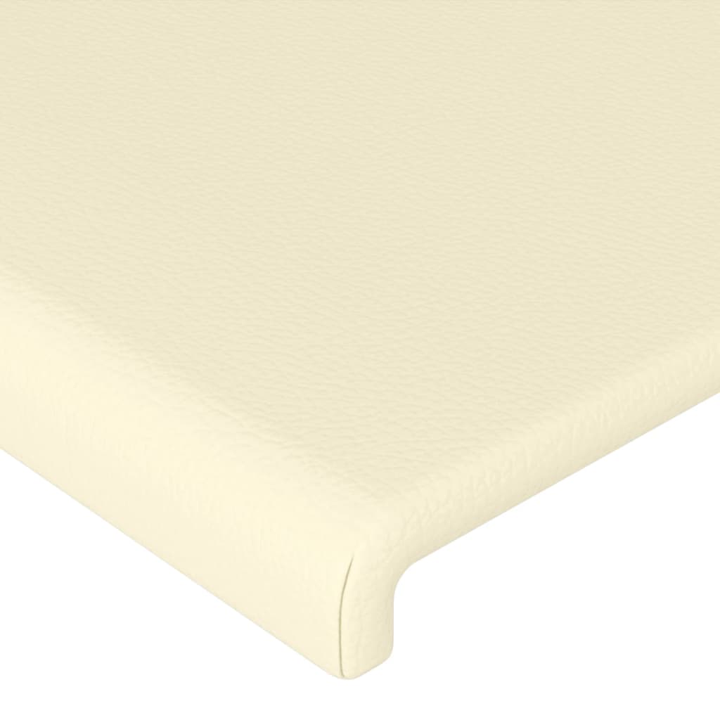 Tête de lit à LED Crème 183x16x78/88 cm Similicuir - XIOS